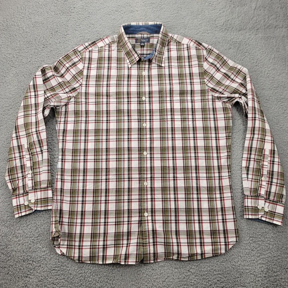 Wallin & Bros Shirt Mens XL Multicolor plaid Button Up Long Sleeve‎ Collared - Picture 1 of 15